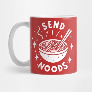Funny Send Noods Ramen Noodle Design Mug